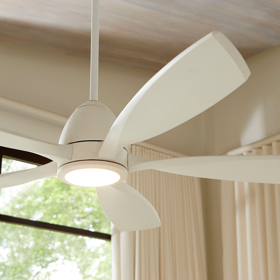 Holt 56" Studio White Modern and Contemporary Ceiling Fan