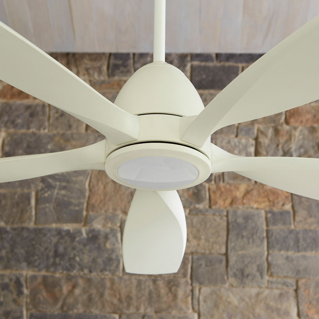 Holt 56" Studio White Modern and Contemporary Ceiling Fan