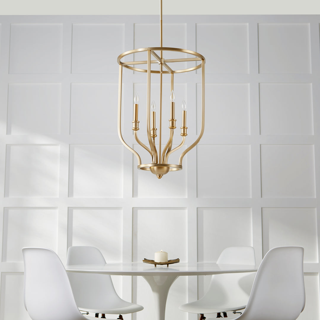 Richmond 4 Light Entry - Aged Brass
