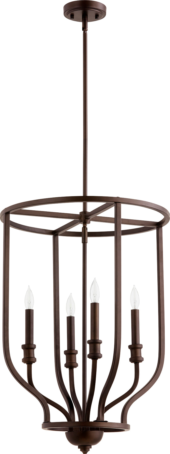 Richmond 4 Light Oiled Bronze Pendant