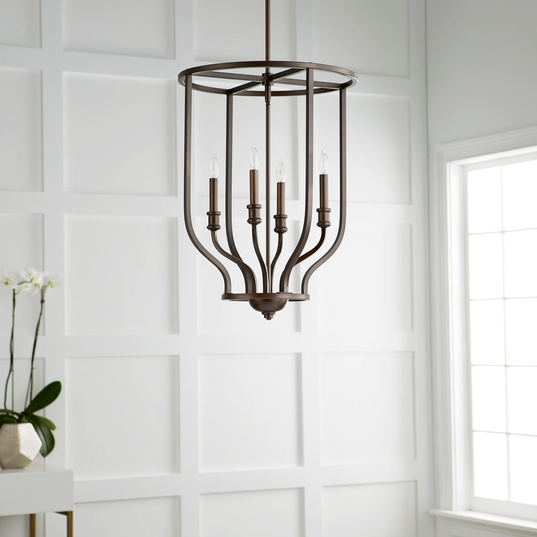 Richmond 4 Light Oiled Bronze Pendant