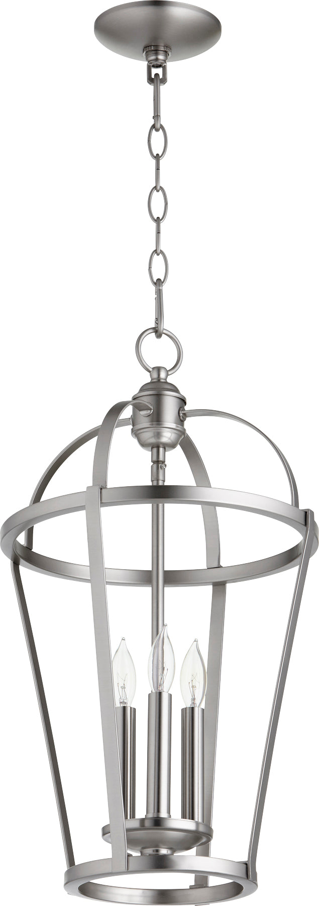 3 Light Mitre Entry - Satin Nickel