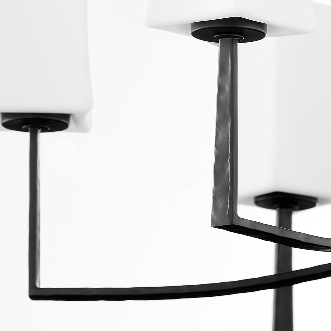 AYALA 6 Light Chandelier - Matte Black