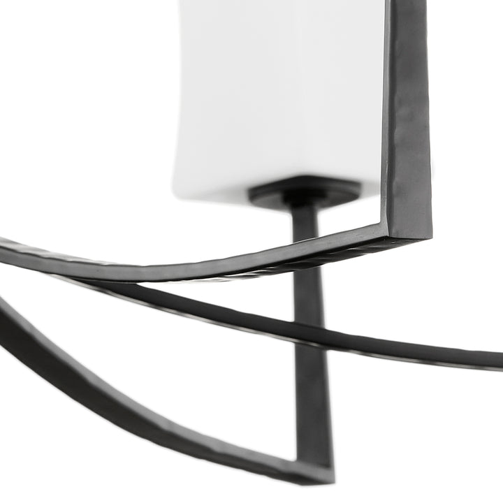 AYALA 6 Light Chandelier - Matte Black