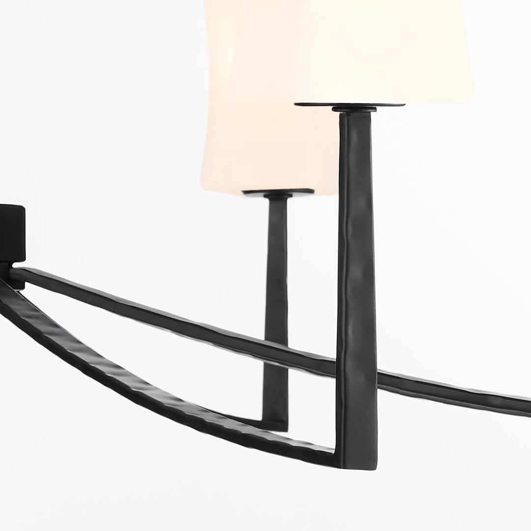 AYALA 8 Light Chandelier - Matte Black