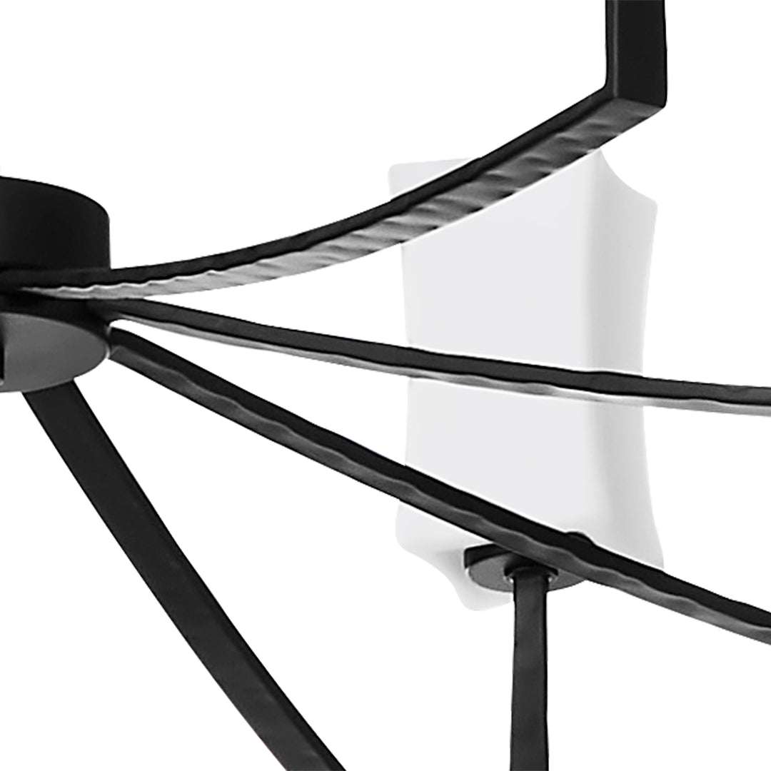 AYALA 8 Light Chandelier - Matte Black