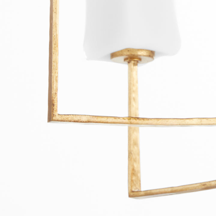 AYALA 8 Light Chandelier - Gold Leaf
