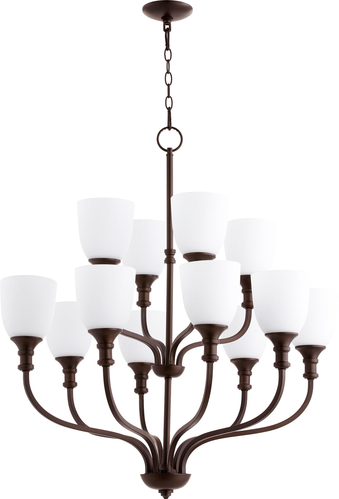 Richmond 12 Light Chandelier - Oiled Bronze