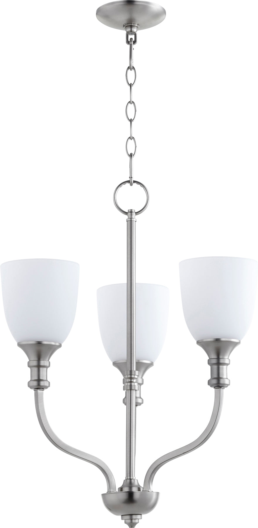 Richmond 3 Light Chandelier - Satin Nickel