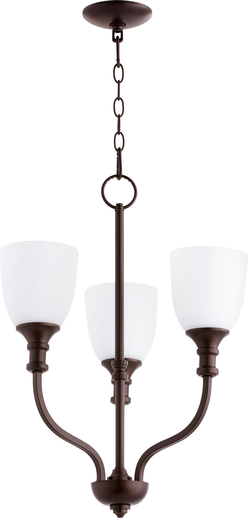 Richmond 3 Light Chandelier - Oiled Bronze