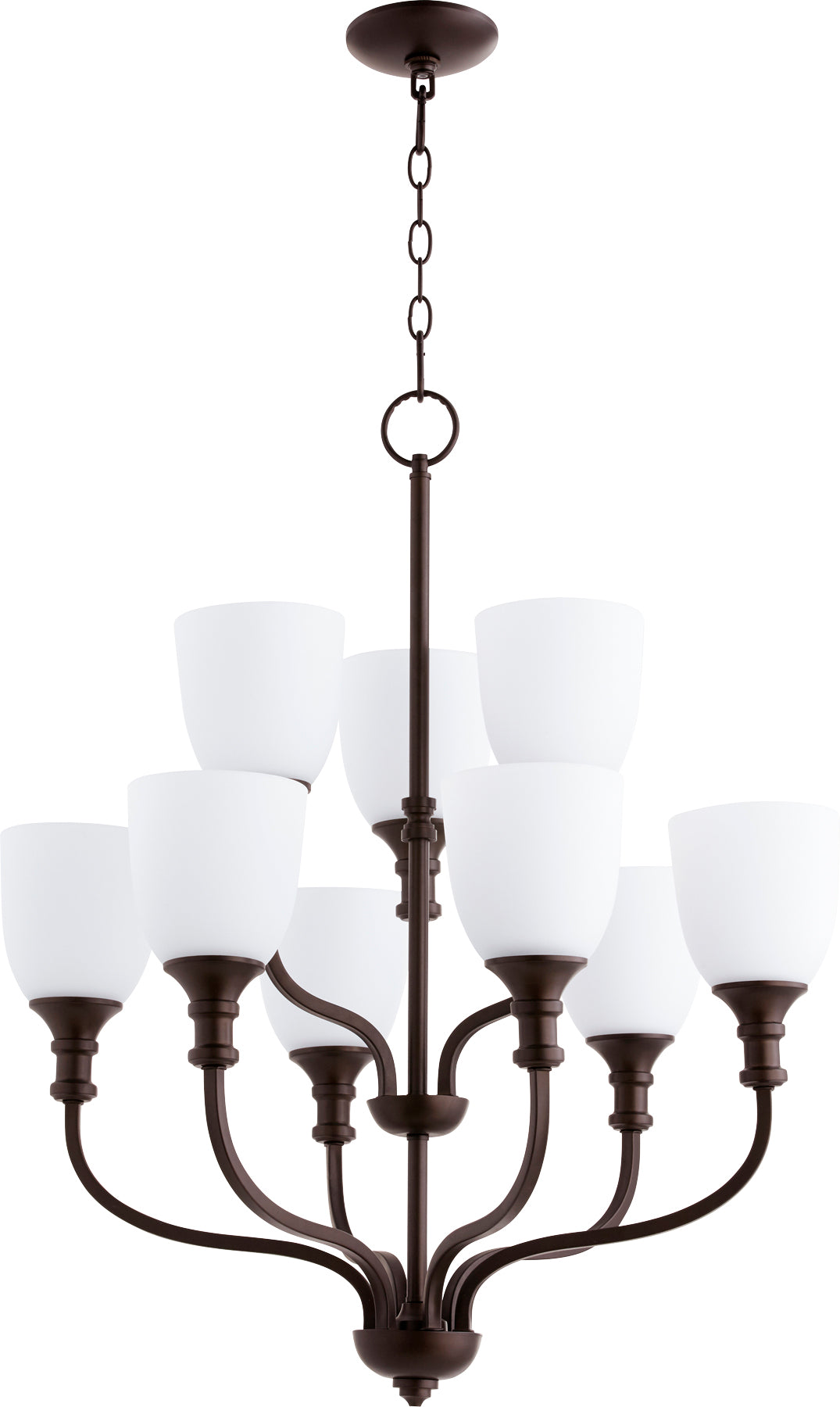 Richmond 9 Light Chandelier - Oiled Bronze