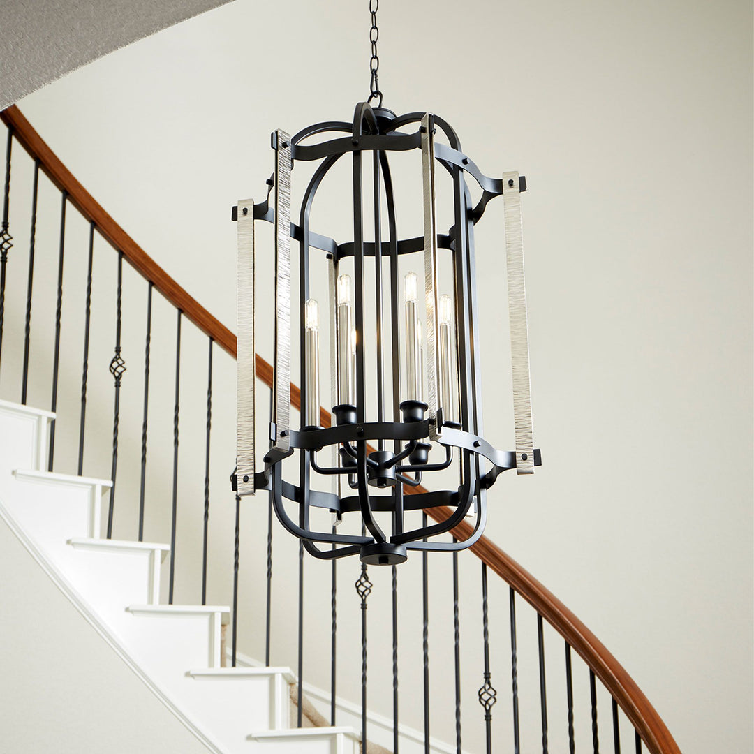 6 Light Entry  - Black