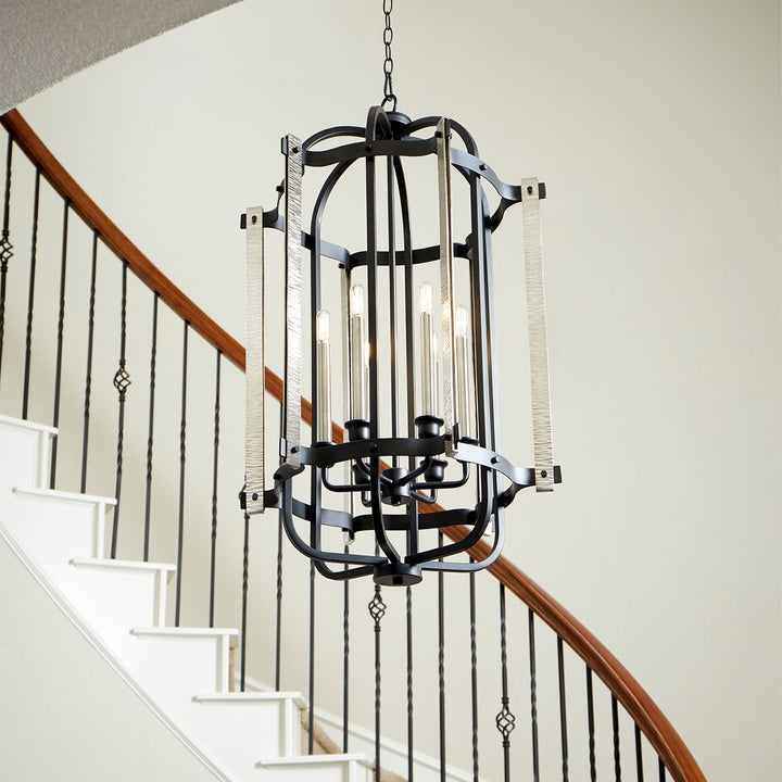 6 Light Entry  - Black