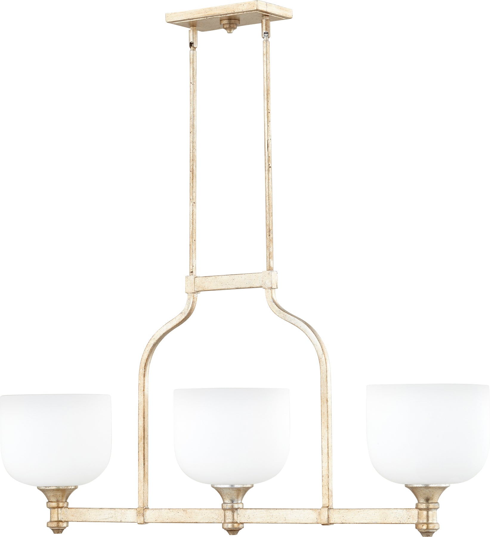 Richmond 3 Light Up Island - Aged Silver Leaf – Quorum Brands