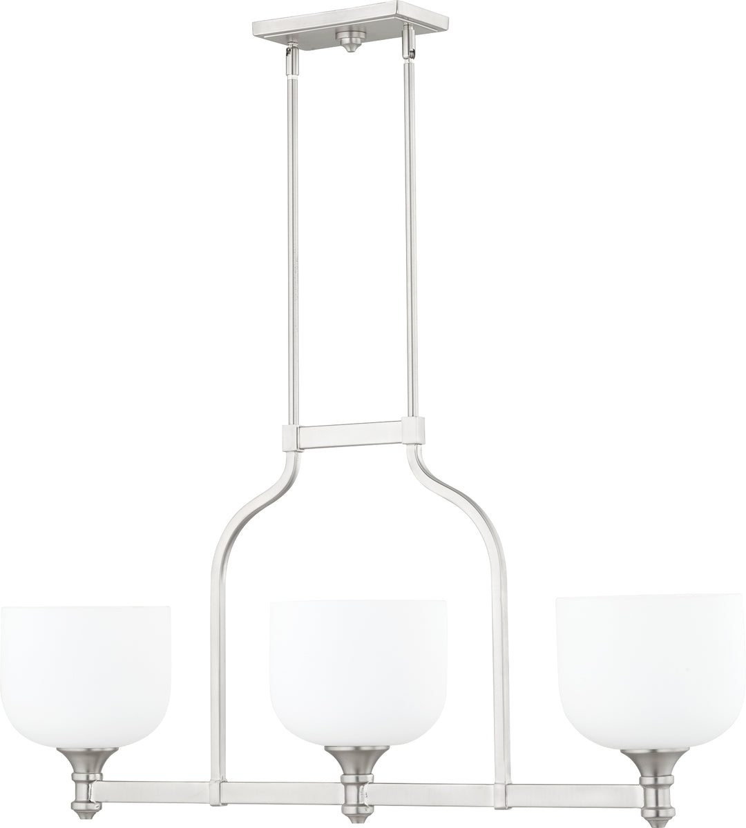 Richmond 3 Light Up Island - Satin Nickel