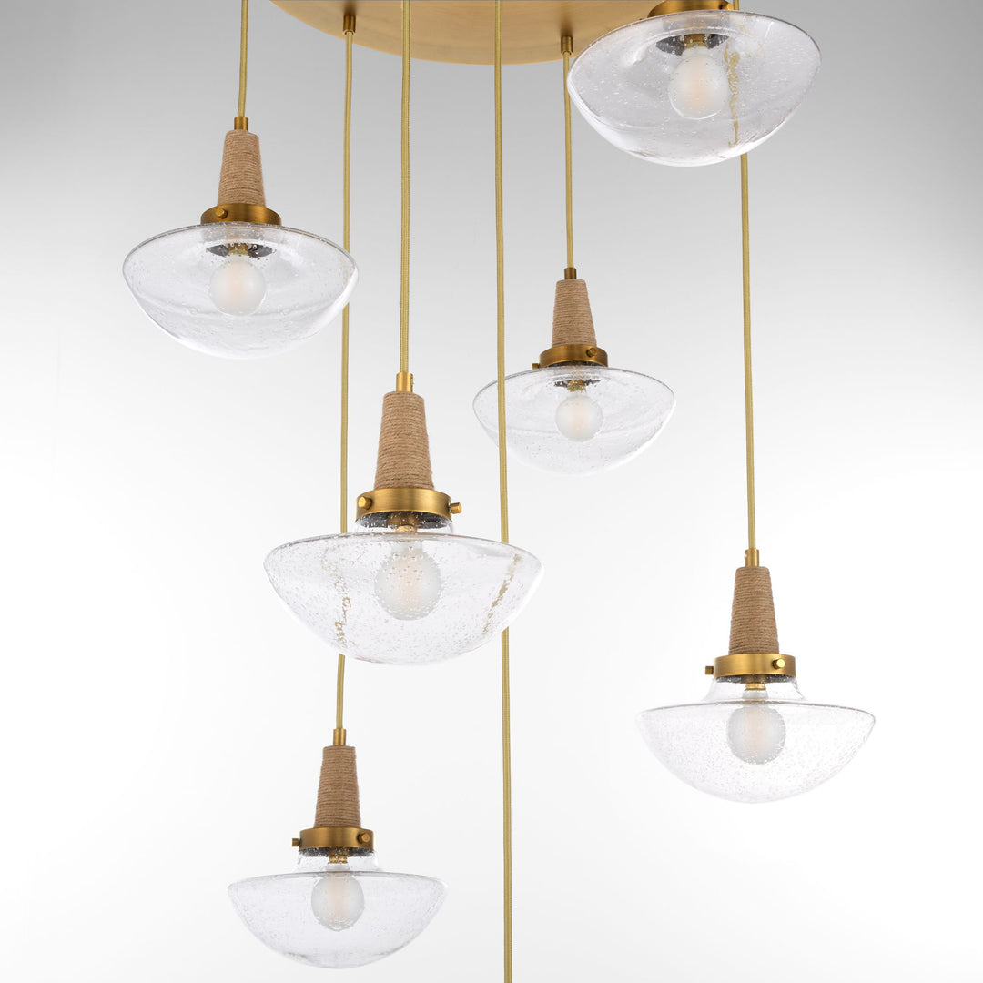 STOCKPORT 7-Light Pendant - Brushed Brass