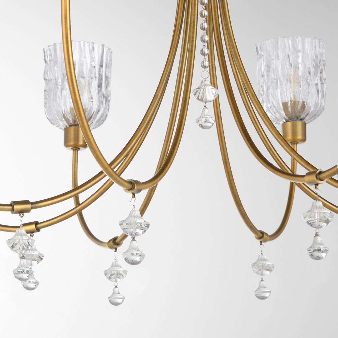 MERIAM 8-Light Chandelier - Brushed Brass