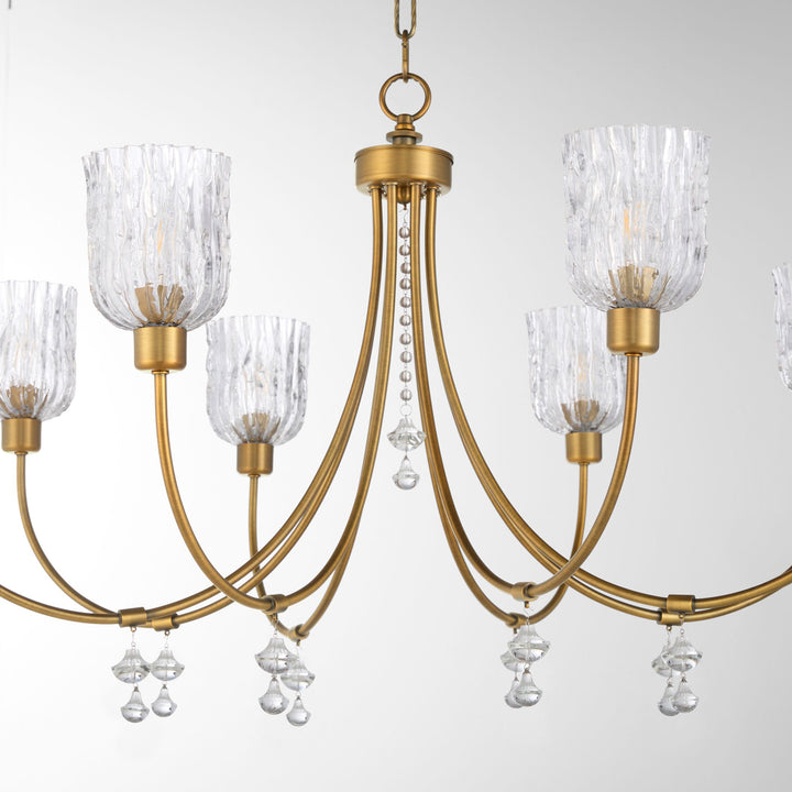 MERIAM 8-Light Chandelier - Brushed Brass
