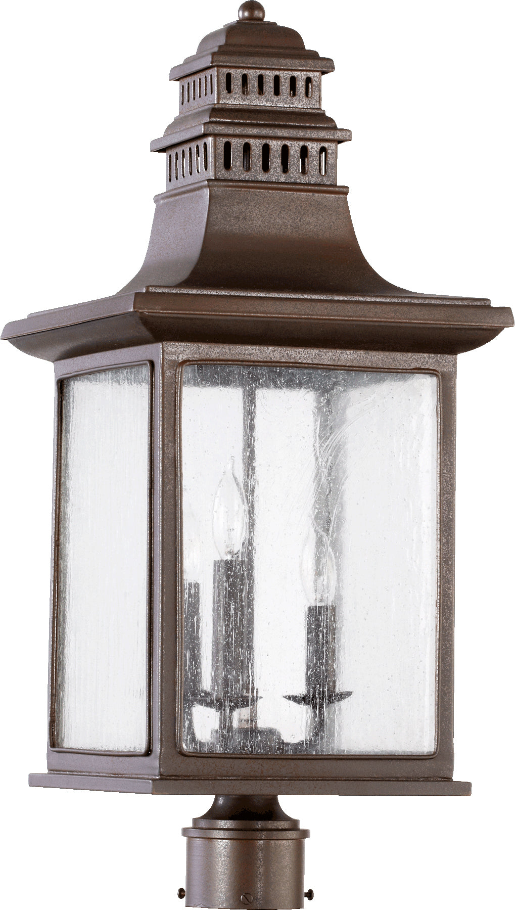 Magnolia 3 Light Post - Oiled Bronze