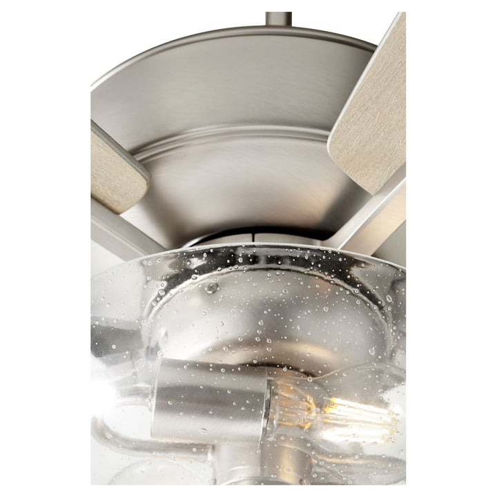 Breeze 52" Satin Nickel Transitional Ceiling Fan
