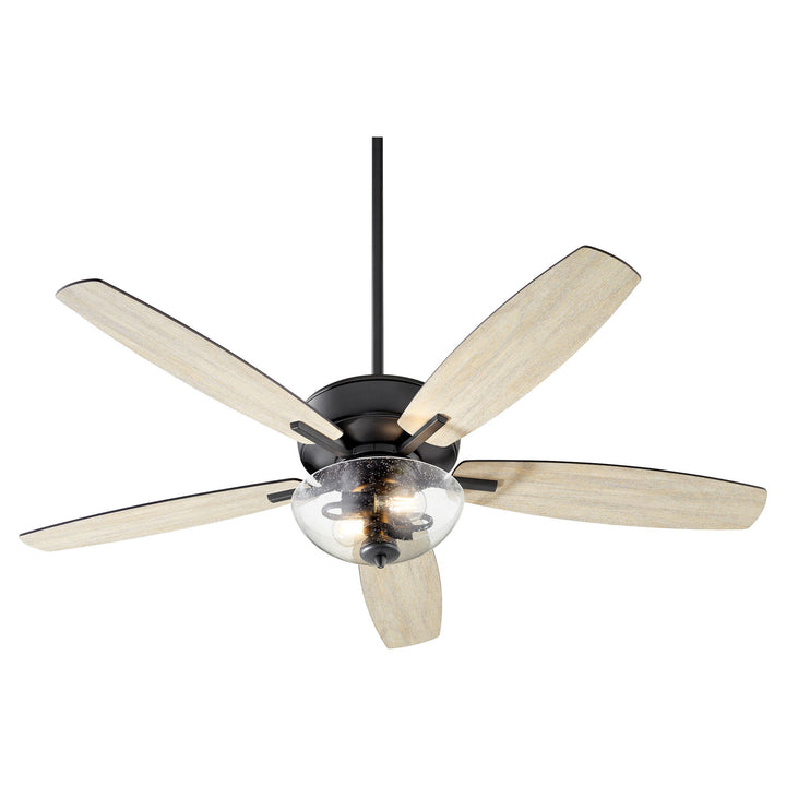 Breeze 52" Black Transitional Ceiling Fan - Textured Black