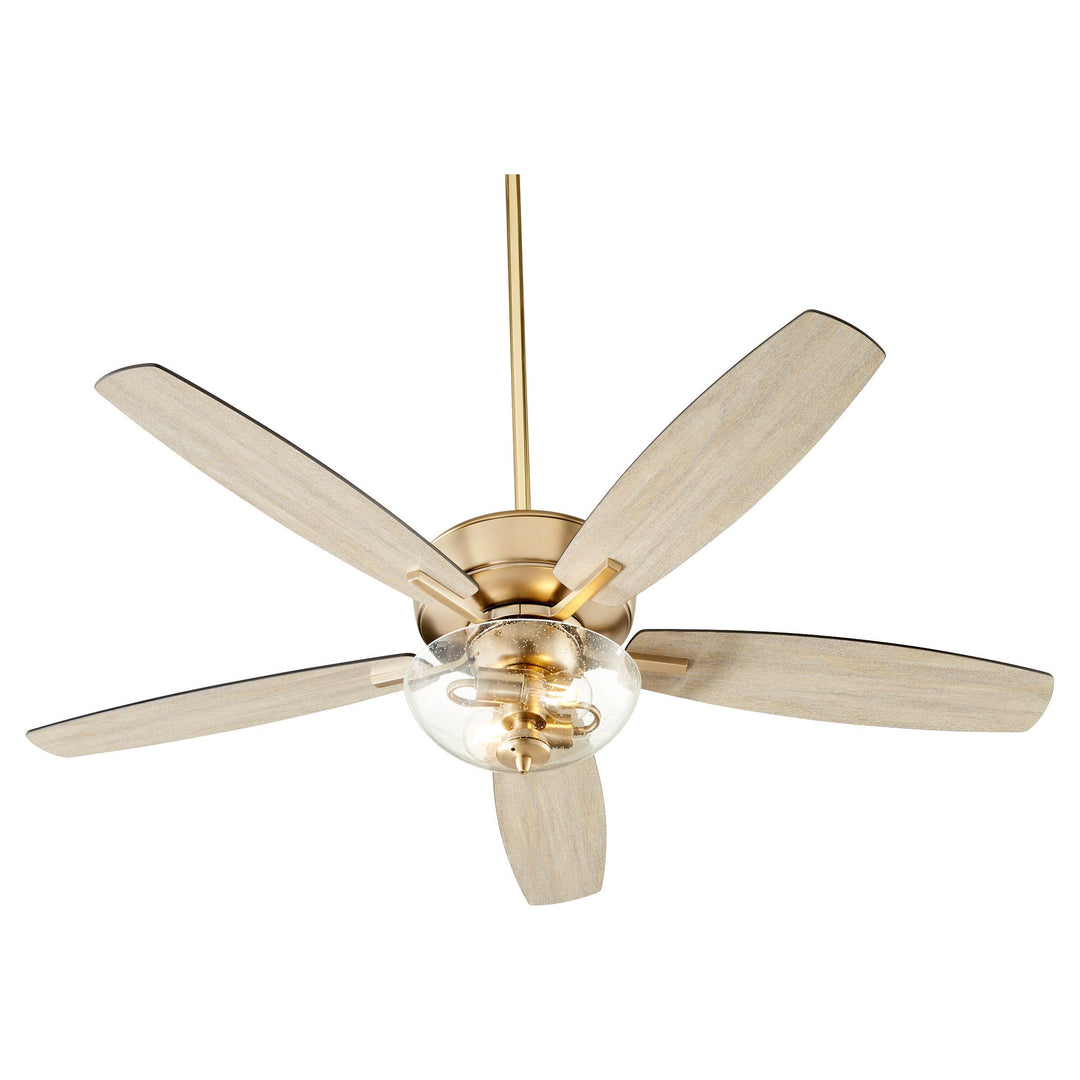 Breeze 52" Aged Brass Transitional Ceiling Fan