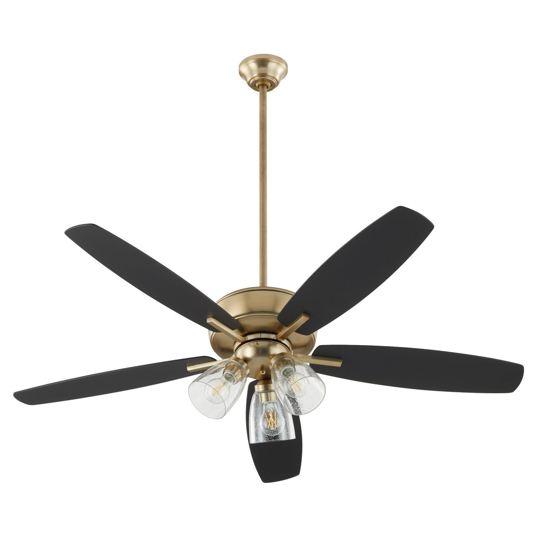 Breeze 52" Aged Brass Transitional Ceiling Fan