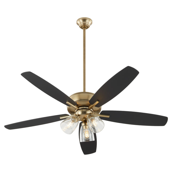 Breeze 52" Aged Brass Transitional Ceiling Fan