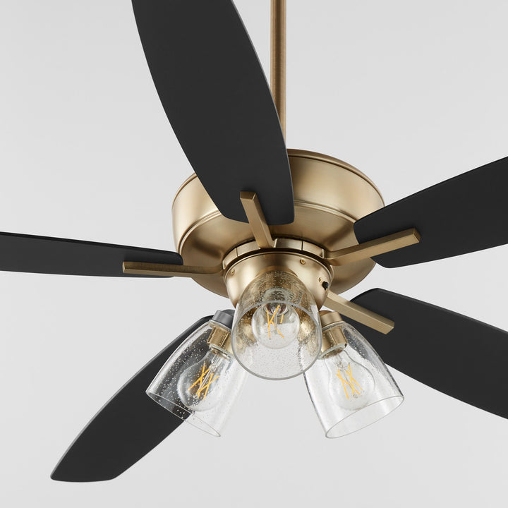 Breeze 52" Aged Brass Transitional Ceiling Fan