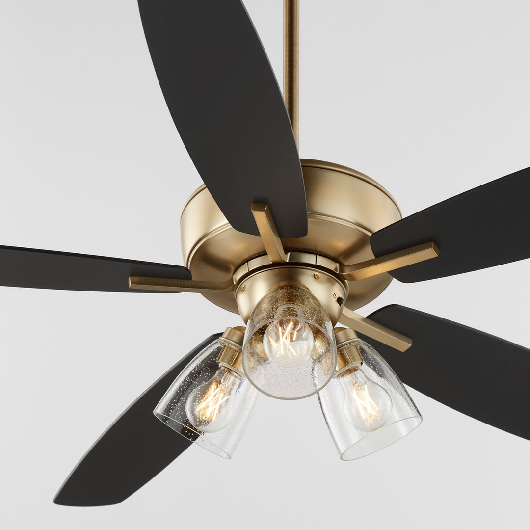 Breeze 52" Aged Brass Transitional Ceiling Fan