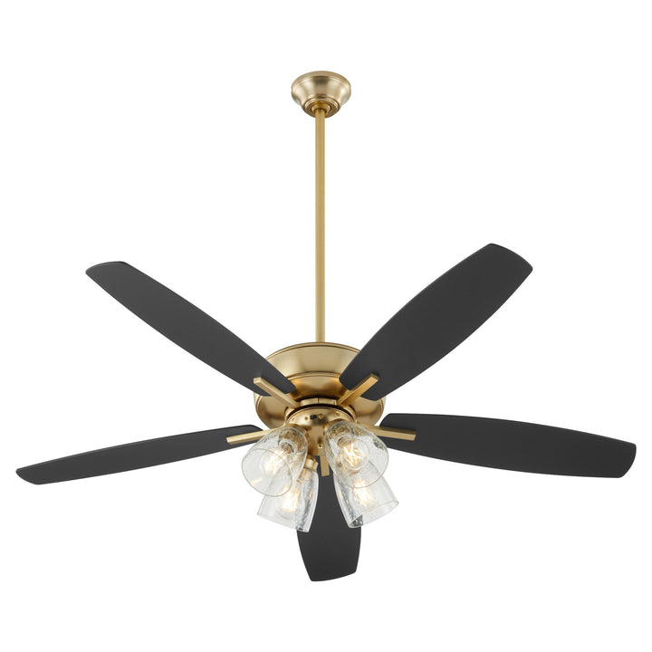 Breeze 52" Aged Brass Transitional Ceiling Fan