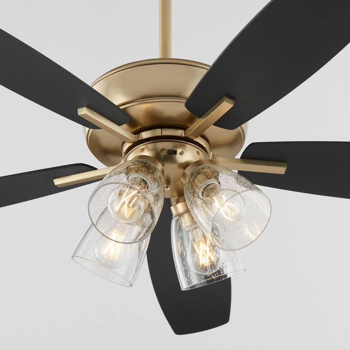 Breeze 52" Aged Brass Transitional Ceiling Fan