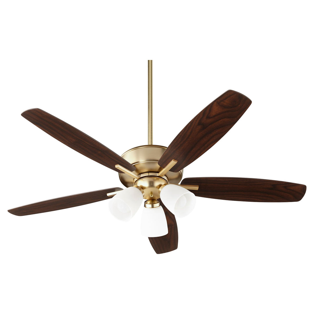 Breeze 52" Aged Brass Transitional Ceiling Fan