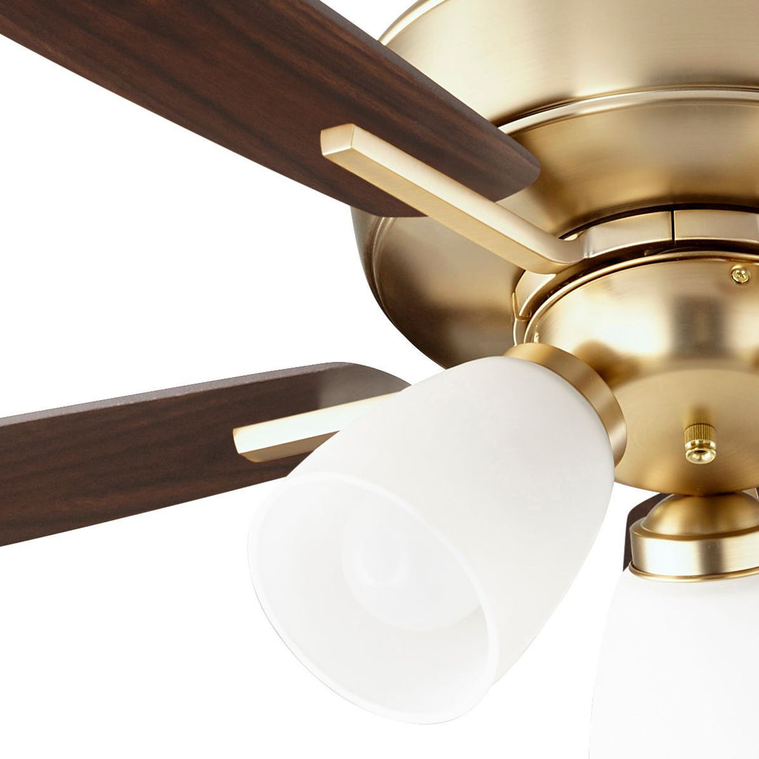 Breeze 52" Aged Brass Transitional Ceiling Fan