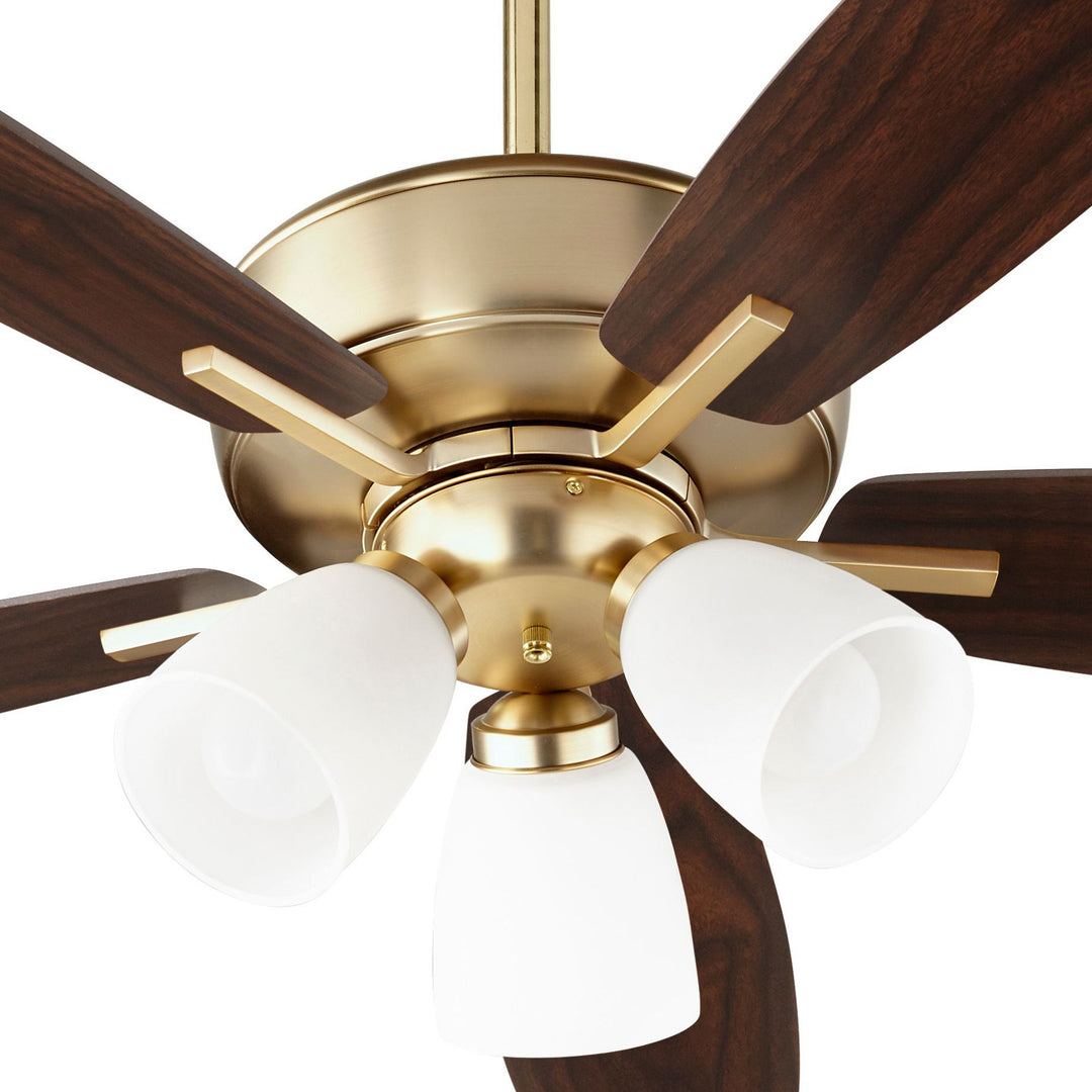 Breeze 52" Aged Brass Transitional Ceiling Fan