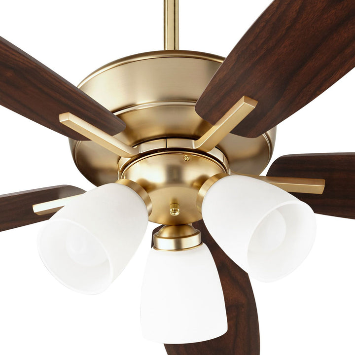 Breeze 52" Aged Brass Transitional Ceiling Fan