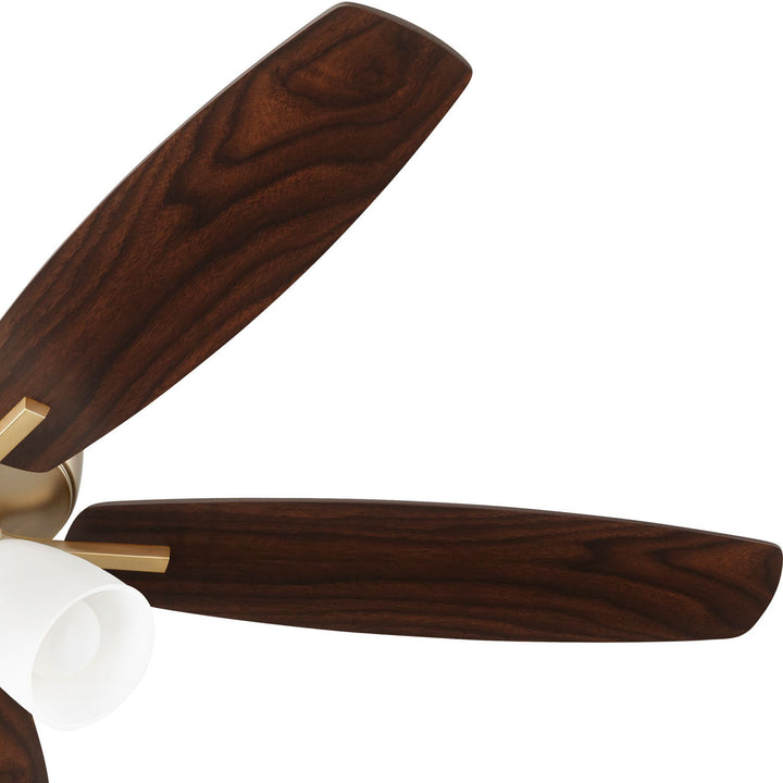 Breeze 52" Aged Brass Transitional Ceiling Fan