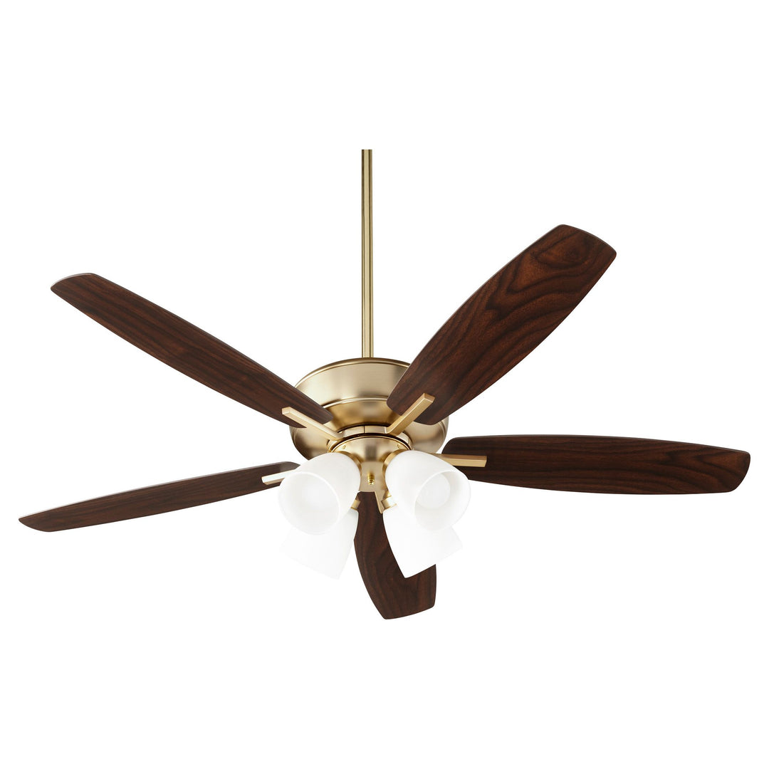 Breeze 52" Aged Brass Transitional Ceiling Fan