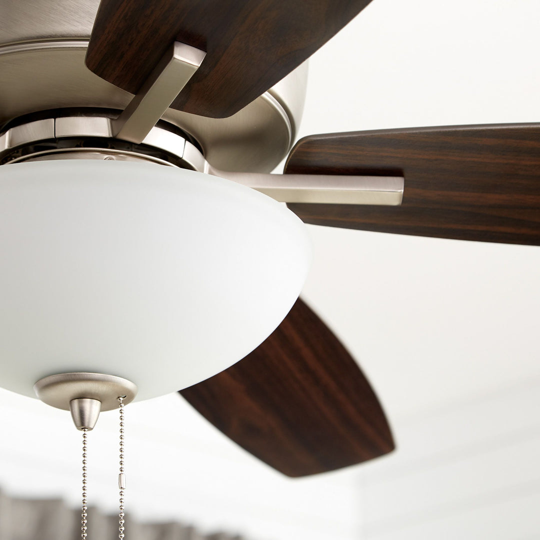 Breeze 52" Satin Nickel Transitional Ceiling Fan