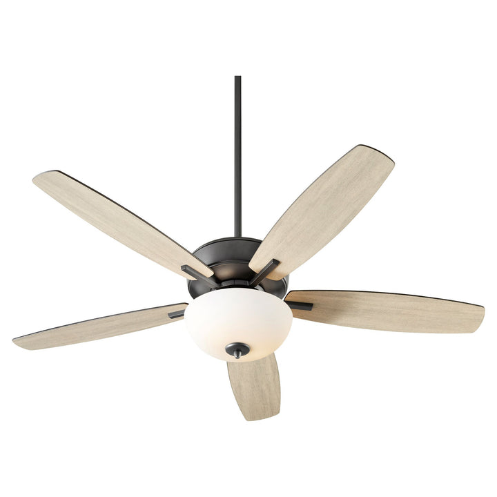 Breeze 52" Black Transitional Ceiling Fan - Textured Black