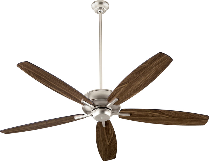 Breeze 60" Satin Nickel Transitional Ceiling Fan