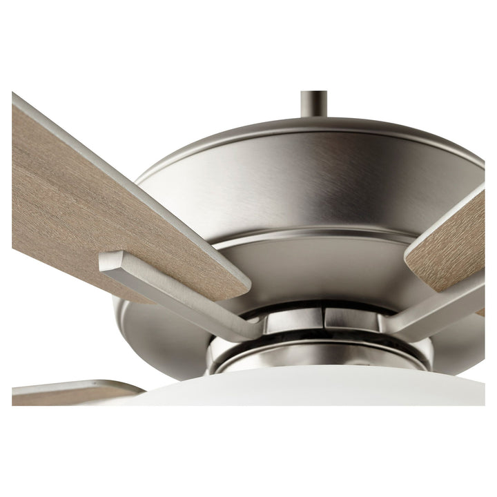 Breeze 60" Opal Bowl Ceiling Fan - Satin Nickel