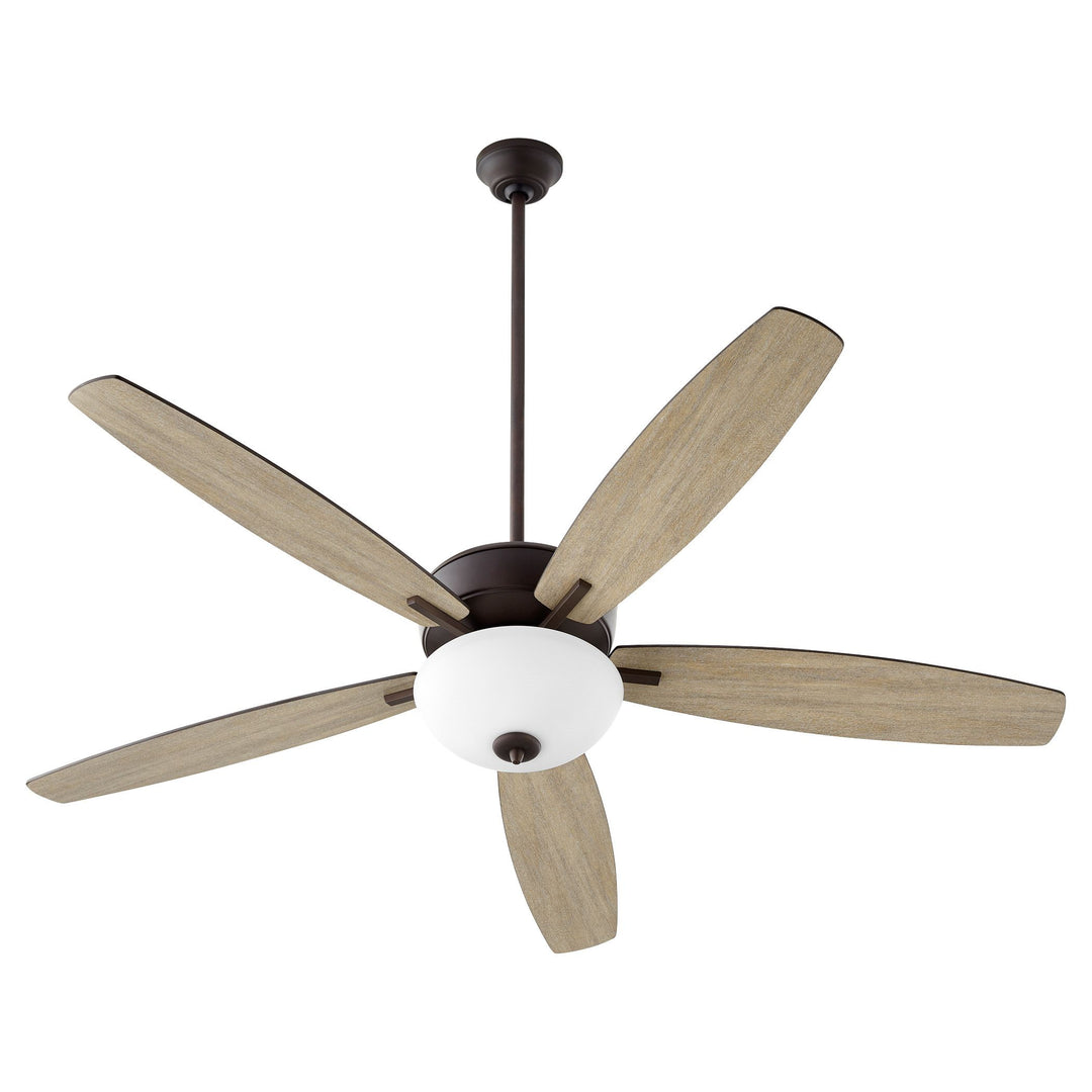Breeze 60" Oiled Bronze Opal Bowl Ceiling Fan
