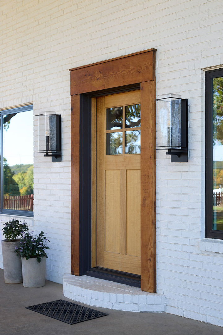 Balboa 24" 1-Light Black Outdoor Wall Lantern