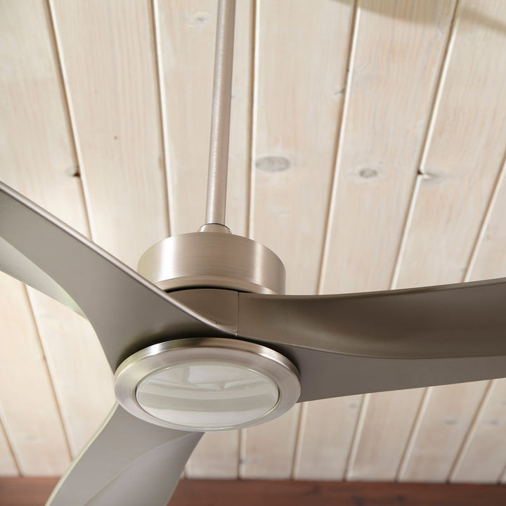 Kress 60-in 3 Blade Satin Nickel Modern and Contemporary Ceiling Fan