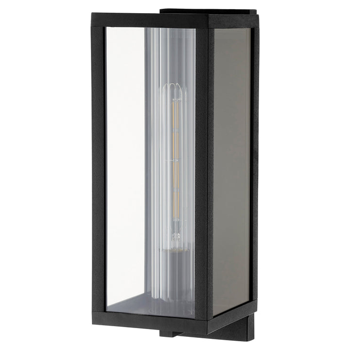 Parks 16" 1-Light Black Outdoor Wall Lantern | Marine/Coastal Grade