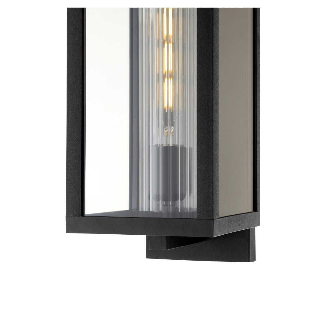 Parks 16" 1-Light Black Outdoor Wall Lantern | Marine/Coastal Grade