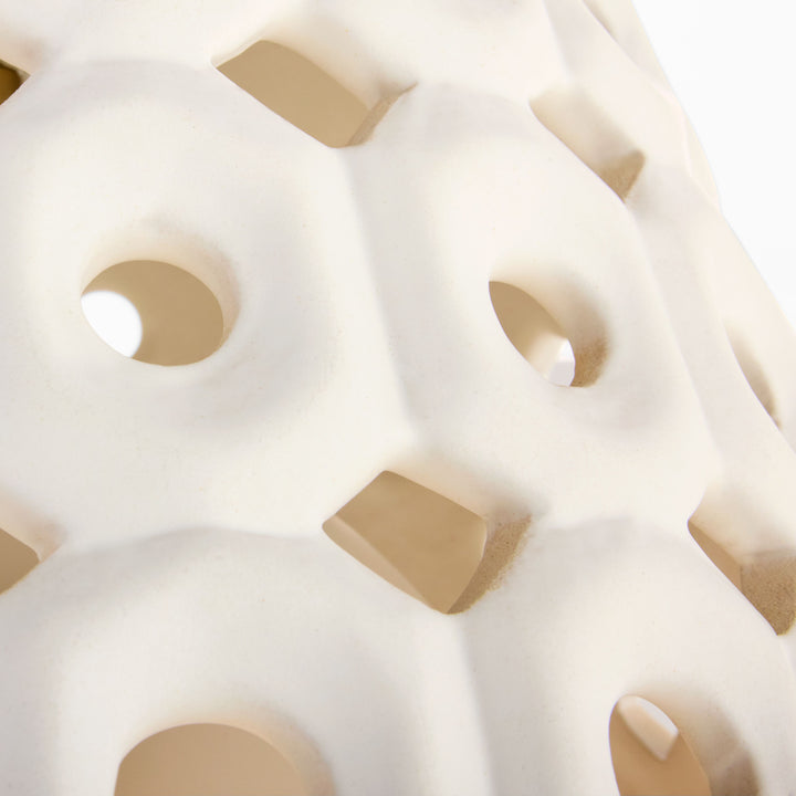 Varro Ceramic Pendant - Aged Brass