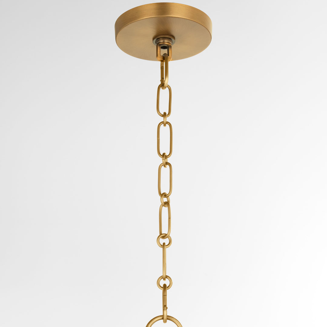 TILBROOK 14” 1 Light Case Glass Pendant - Brushed Brass