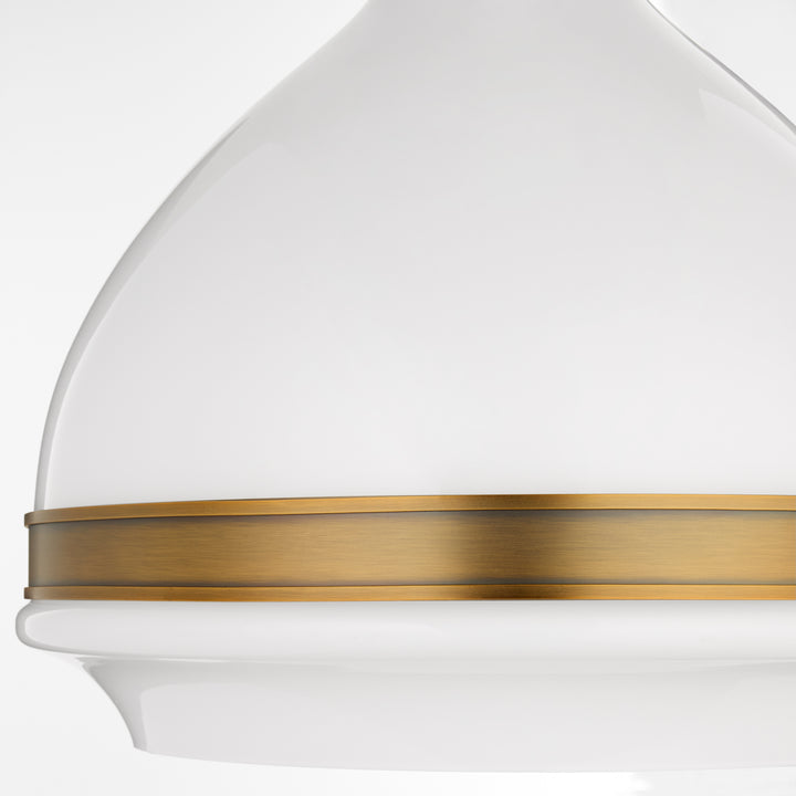 TILBROOK 18” 3 Light Case Glass Pendant - Brushed Brass